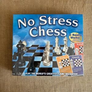 NO STRESS CHESS NWT Winning Moves Teaching Board Game Ages 7+ Sealed Great Gift!